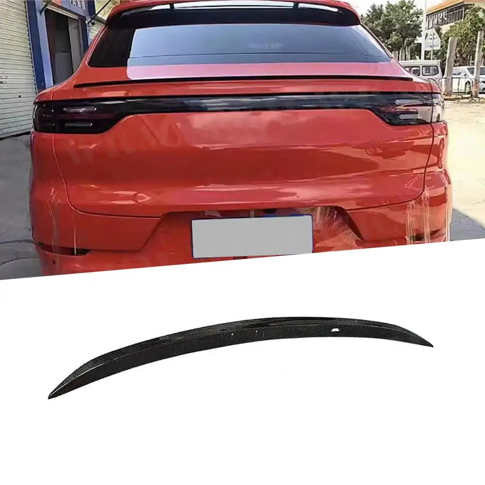 

Carbon Fiber /FRP Rear Trunk Spoiler Wing for Porsche Cayenne Sport/Standard 2022 Car Rear Bumper Mid Spoiler Trims Styling