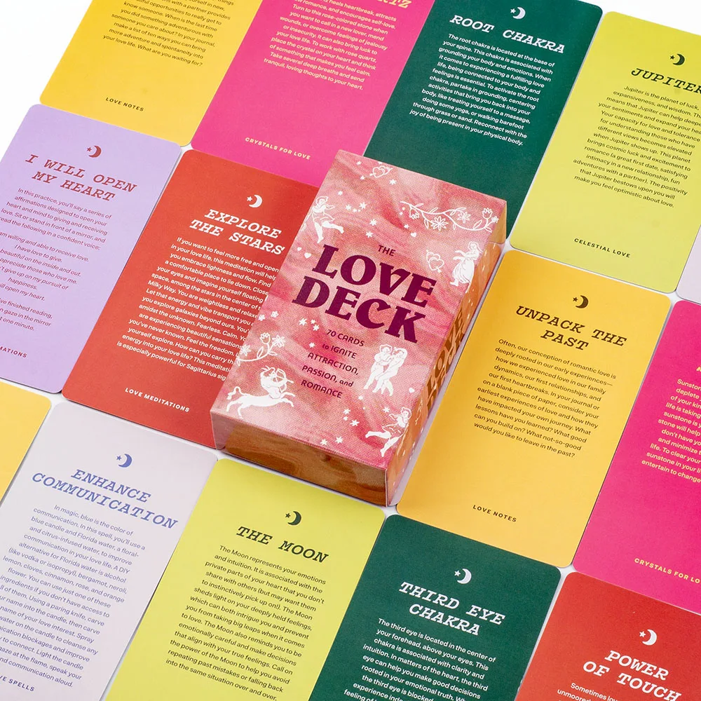 Карты-Таро с надписью The Love Deck 70 шт.