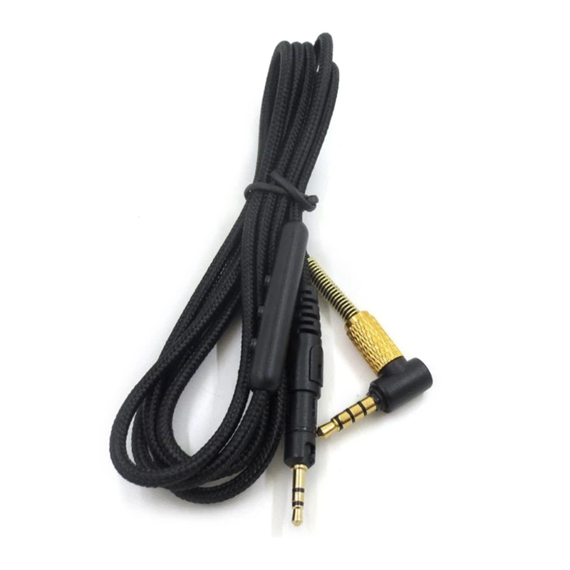 

Braided Wire Earphone Cable with Microphone -Compatible with ATH M50X M40X M70X Headphones Noise-cancelling