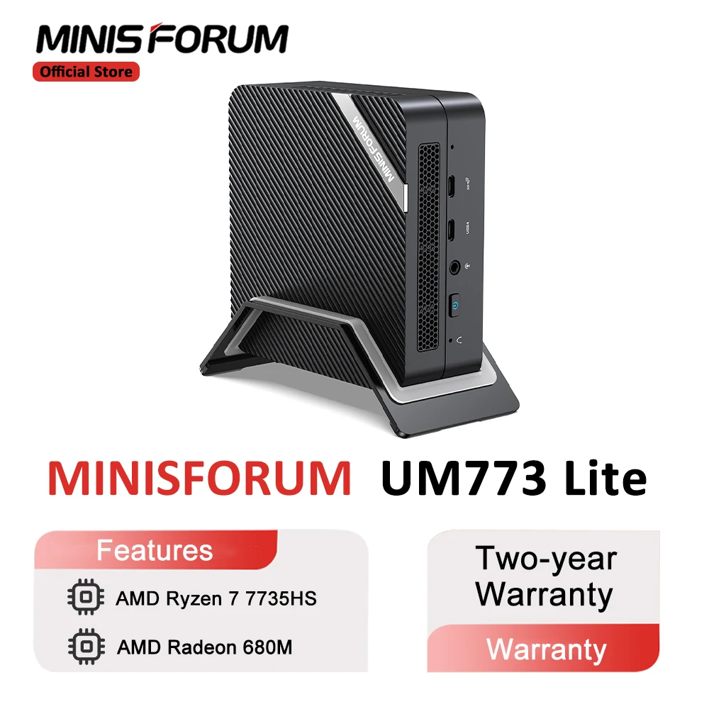 ミニPC MINISFORUM UM773 Lite 1TB/32GB 7735HS Minisforum UM773 Lite｜AMD Ryzen™ 7 7735HS Mini PC