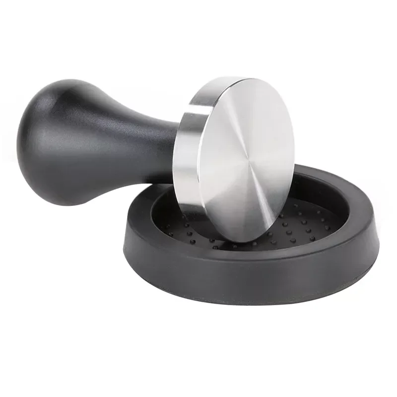 

SANQ Coffee Tamper Set(51 mm),Espresso Stamp with Flat Stainless Steel Base,Espresso Hand Tamper with Coffee Tamper Mat
