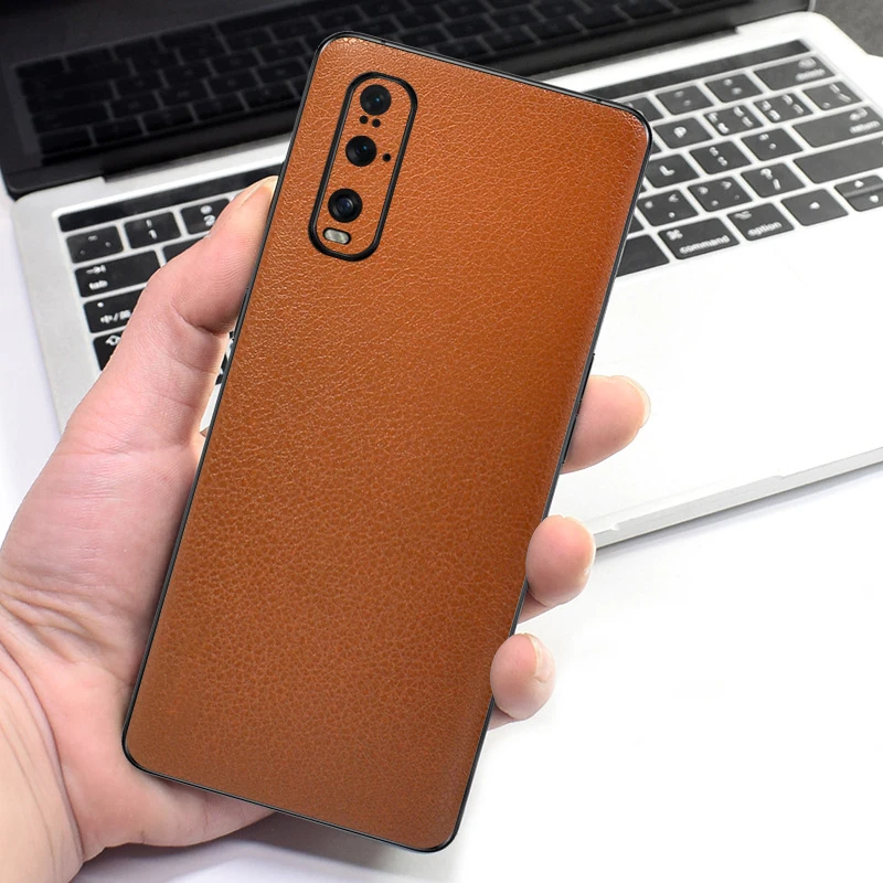 

Leather Grain Decal Phone Back Skin for OPPO Find X5 Pro X3 Lite Find X2 Neo Reno3 4G 3 Pro 5G 3 Youth Reno A Z Wrap Sticker