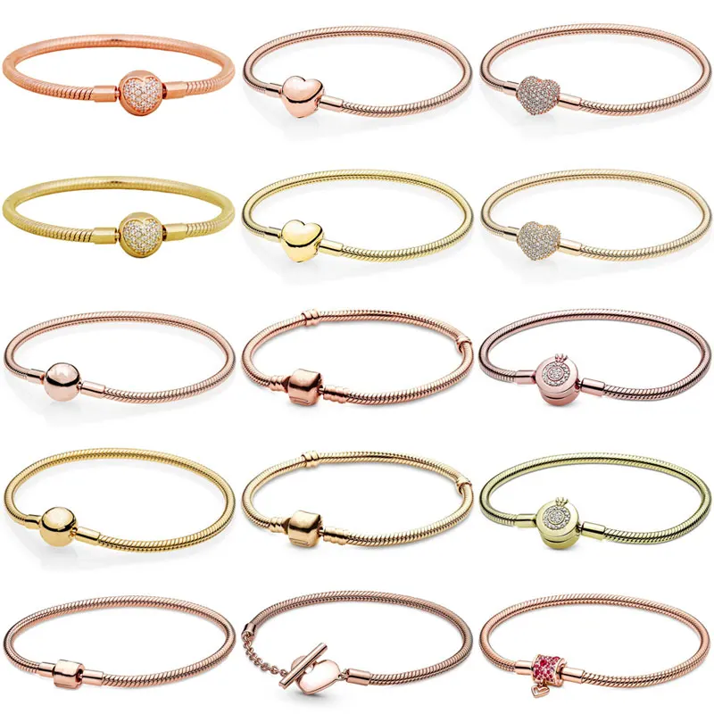 

Браслет-цепочка «Змея» из серебра 925 пробы с застежкой-шариком