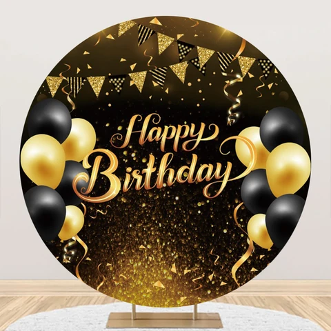 Золотистый Блестящий воздушный шар Yeele для взрослых и детей, день рождения, круглая эластичная декорация, круглая фотография, фон для фотостудии