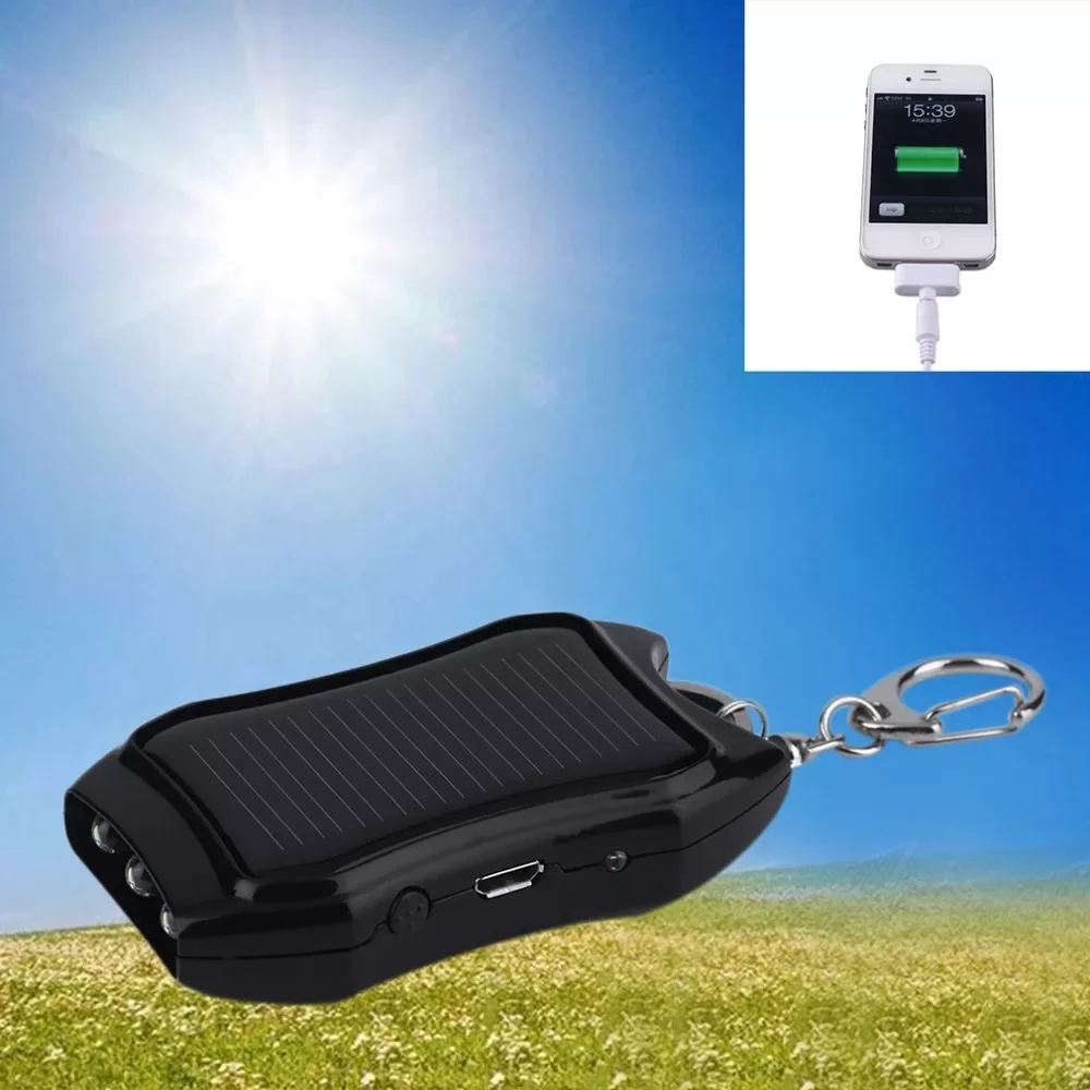 

1200mAH Solar Keychain Solar Charger Mobile Supply Energy Saving Charger/Battery Bank For Cellphone