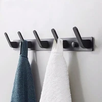 hooks towel hanger space aluminum wall hook coat clothes holder for bathroom kitchen bedroom hallway clothes towel hook
