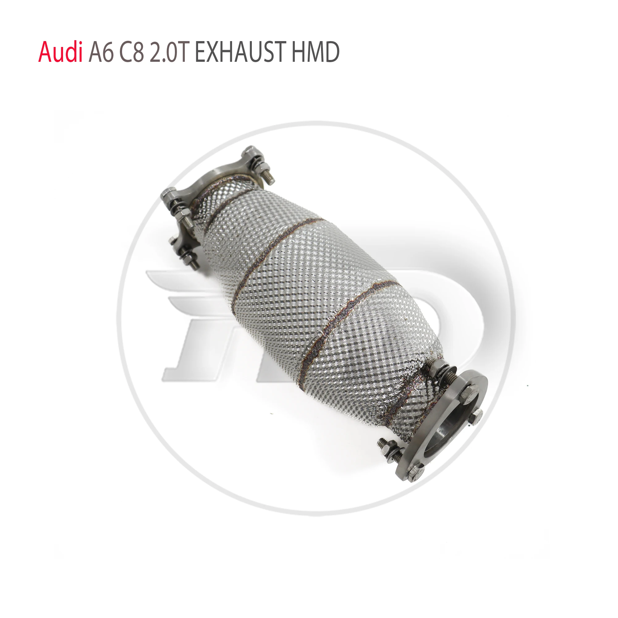 

HMD Stainless Steel Exhaust System High Flow Performance Downpipe for Audi A6 A7 C8 2.0T Without Catalytic Racing Test Pipe