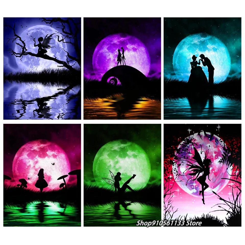 

Алмазная живопись Disney 5d Микки Маус принцесса Мультяшные персонажи Сделай Сам Алмазная аниме мозаика для детей Новогодний подарок DSN020