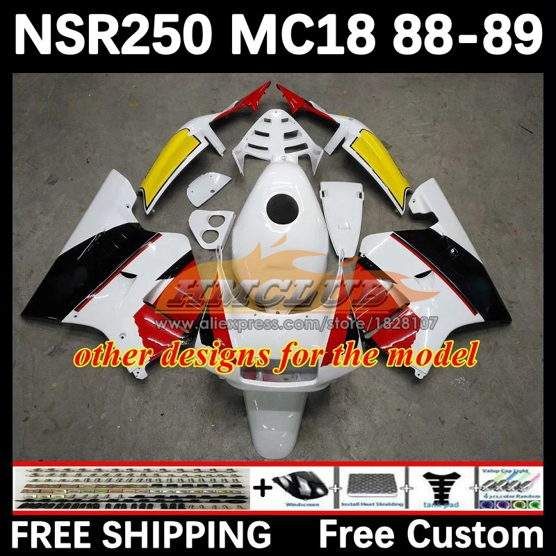 Фото Кузов для HONDA NSR 250 R MC18 PGM2 NSR 250R NS250 NSR250R 88 89 93No.23 MC16 NSR250 R красный белый RR NSR250RR 1988 1989 Обтекатель №3