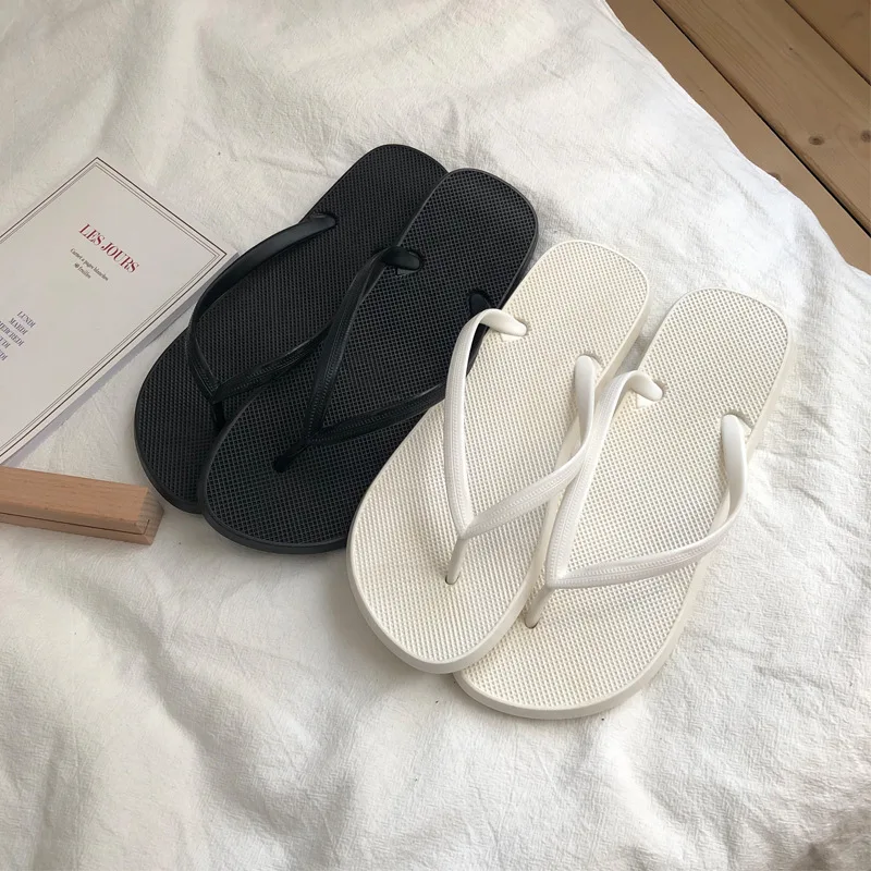 

Женские нескользящие пляжные тапочки, тапки на плоской подошве для девушек в стиле интернет-знаменитостей, модель 2023, 3330