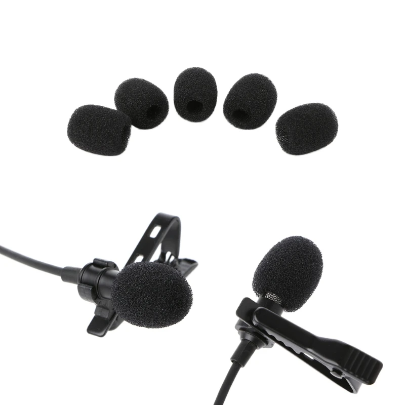

5 Pcs Thick Handheld Stage Microphones Windscreen Foam Mics Environmentally Friendly Sponge Round Caps Replacement