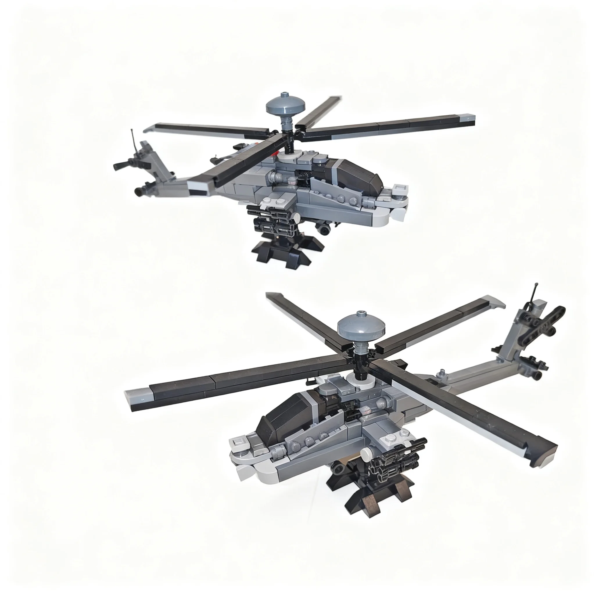 Фото 235 деталей MOC Boeing AH-64 Apache 1:70, конструктор, игрушка для сборки, рождественский подарок, развивающий конструктор для детей, творческая идея, обучающие кубики №2