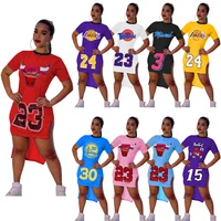 Women's Dress Basketball Jersey Dresses 2022 Sexy Summer Clothes For Women Fashion Shirt Dress Dropshipping