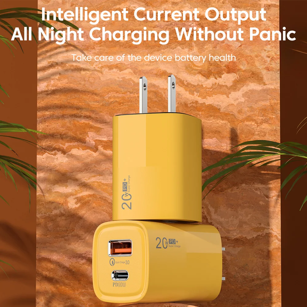 Зарядное устройство Pd Usb 20 Вт супербыстрая зарядка Type C адаптер питания для Iphone