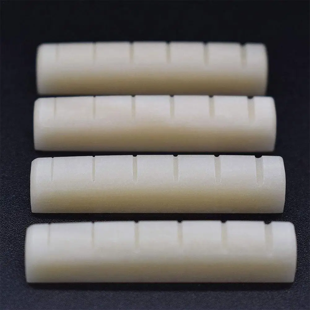 

Unbleached Bone Acoustic Classical Guitar Nut Slotted DIY Upper And Saddle Folk 72/74/76mm Slotted Lower Nuts Folk 43/44/45 I7P8