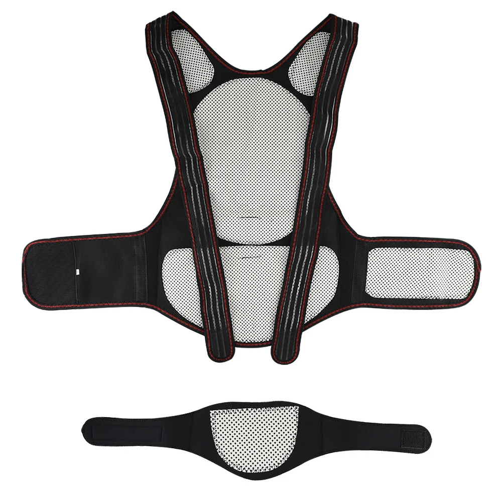 

1 Set Thermal Self-heating Waistcoat Support Belt Shoulder Neck Support for Outdoor