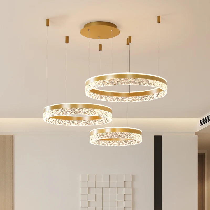 Женская Роскошная Бриллиантовая хрустальная люстра с несколькими кольцами