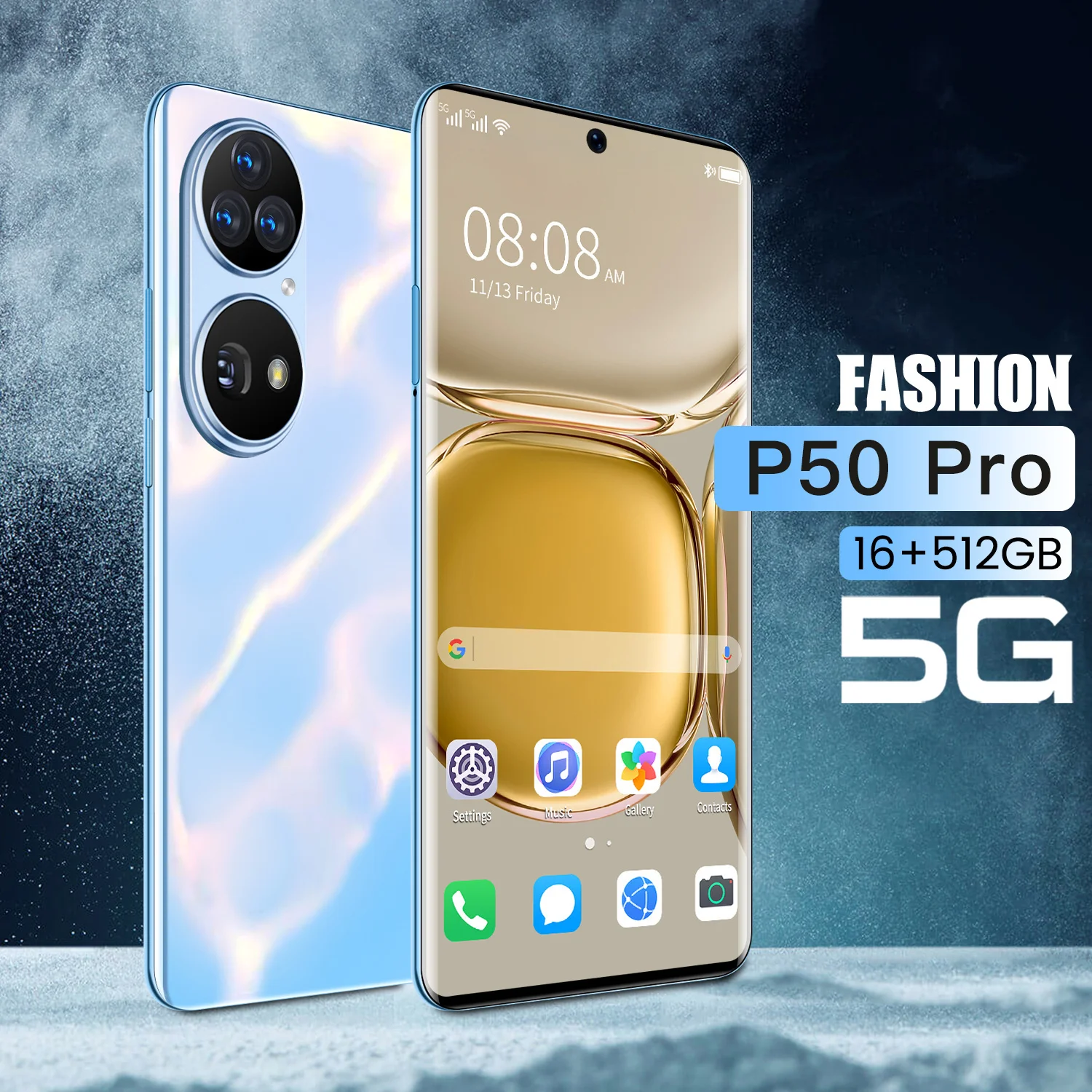 Global Version P50 Pro 7.3Inch Smartphone 64MP Camera 16+512GB 8000mAh Battery 10 Core Android 11 Unlock Mobile Phone 2022 New |