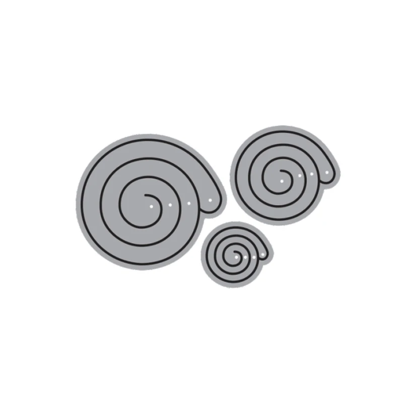 Spirals Metal Cutting Dies Wibbly Wobbly Dies for DIY Scrapbooking Album Paper Cards Decorative Crafts Embossing Die Cuts 02B