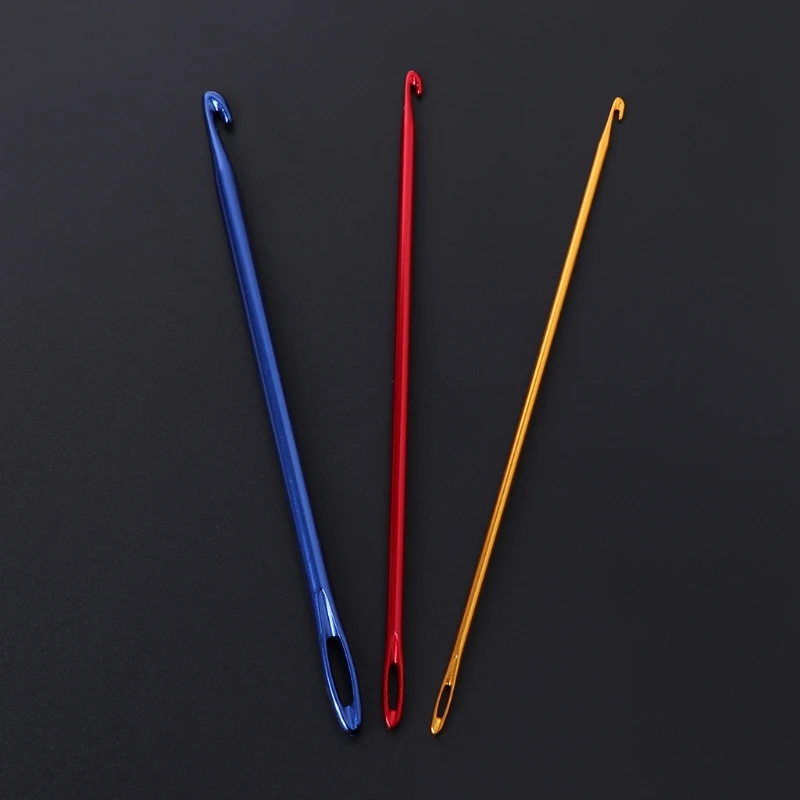 F92B 3PCS Афганские афганские вязание иглы крючко