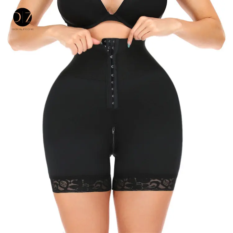 

Waist Trainer Fajas Shapewear Women Binder Tummy Control Panties High Waisted Garment Abdomen Open Crotch Zipper Hip Lifting Up