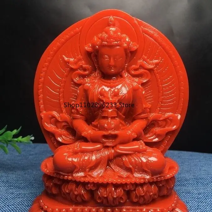 Натуральный агат Наньхун чистая бутылка украшение Бодхисаттвы Гуаньинь