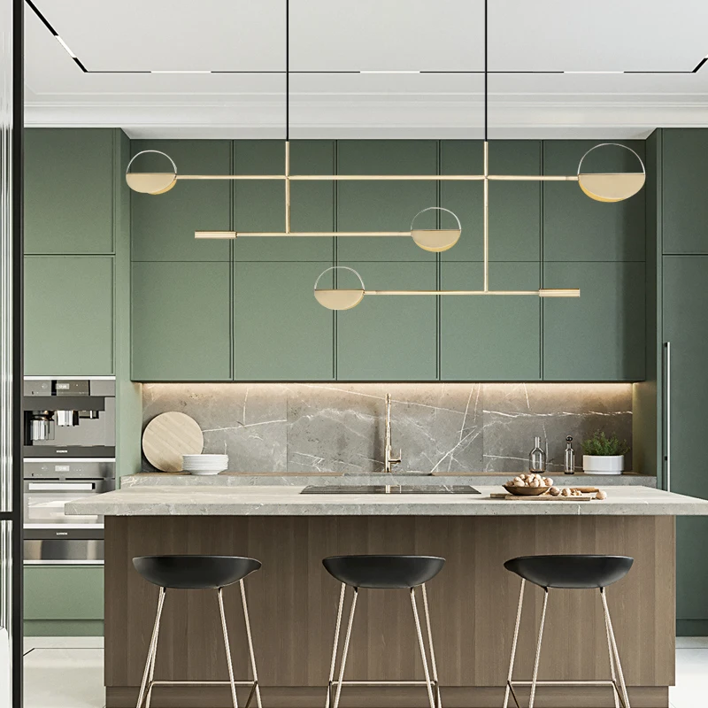 

Minimalist Nordic LED Pendant Light Black Or Gold Dining Room Long Hanging Lamp Bar Coffee Shop Designer Postmodern Fixtures