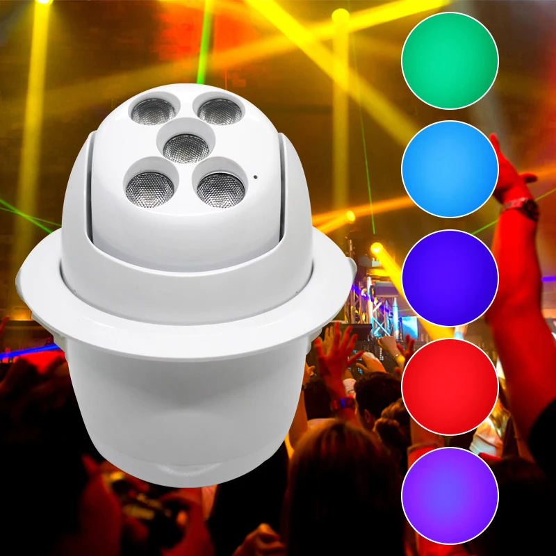 LED Moving Wash DJ Disco 4 Color Stage Light Outdoor LED Projection Light Night Club Decoration Light Karaoke Wedding Decoration