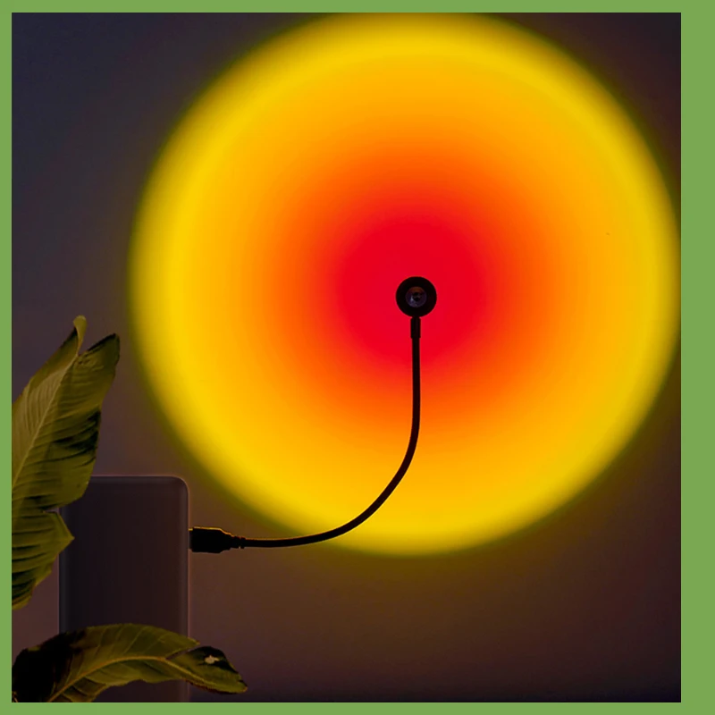 

NEW2022 Sunset Lamp Led Projector Night Light Living Room BarCafe Shop Wall Decoration Lighting For Photographic