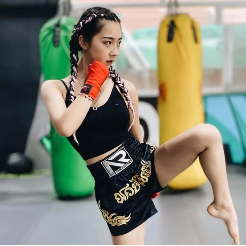 Шорты Muay Thai профессиональные костюмы Sanda Boksen для соревнований тренировочные Mma