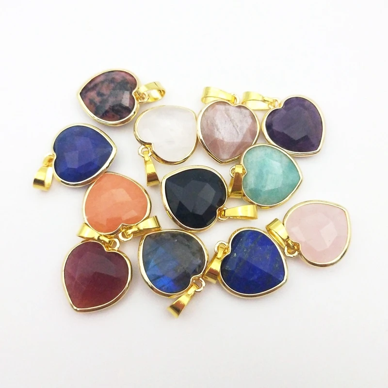 Подвеска-Соединитель с граненым драгоценным камнем подвеска кристаллами