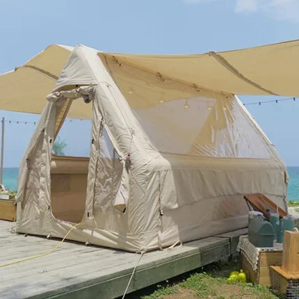 6.82 Glamping новейшая надувная палатка на крыше с большим прозрачным окном для