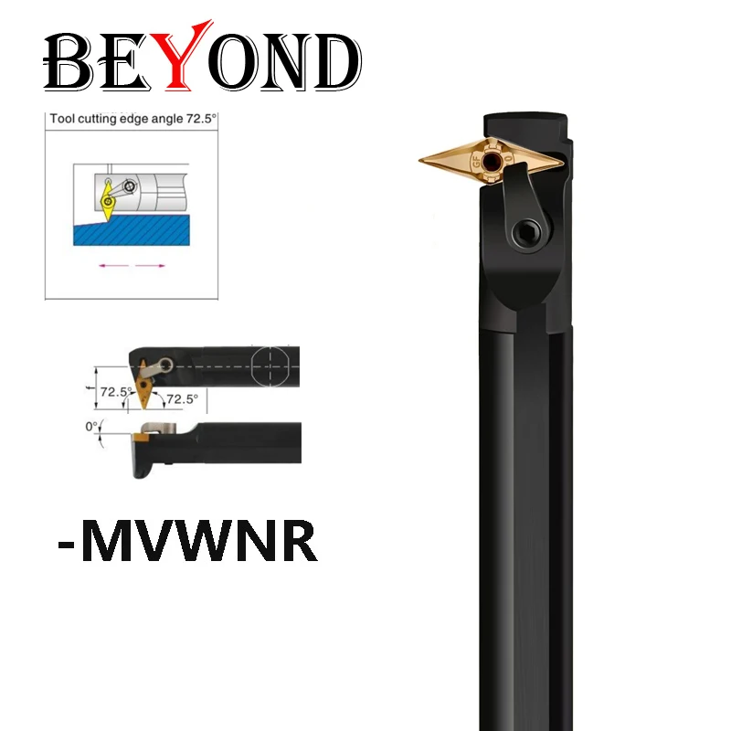 BEYOND 25 мм MVWNR MVWNL S25S-MVWNR16 MVWNL16 S32T карбидные вставки с хвостовиком VNMG Токарные