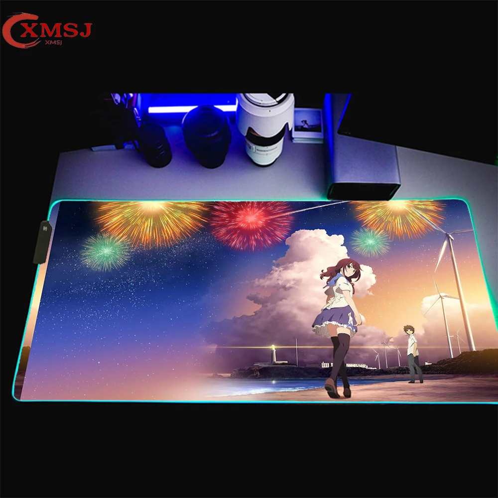 

Anime Mouse Pad Gamer Computer Rgb Glowing Pad Desk Protector Office Carpet Company Pad Mouse Pad Xxl Accessories Game Pad PC