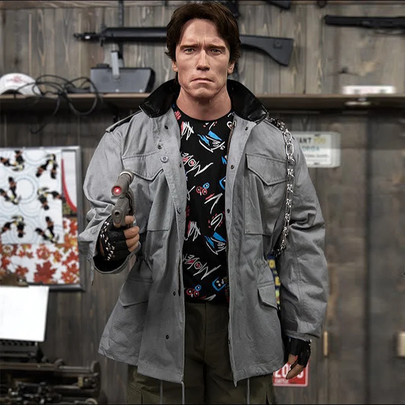 

Женская хлопковая куртка Terminator, Повседневная Свободная куртка в американском стиле, с диагональным переплетением, для весны и осени