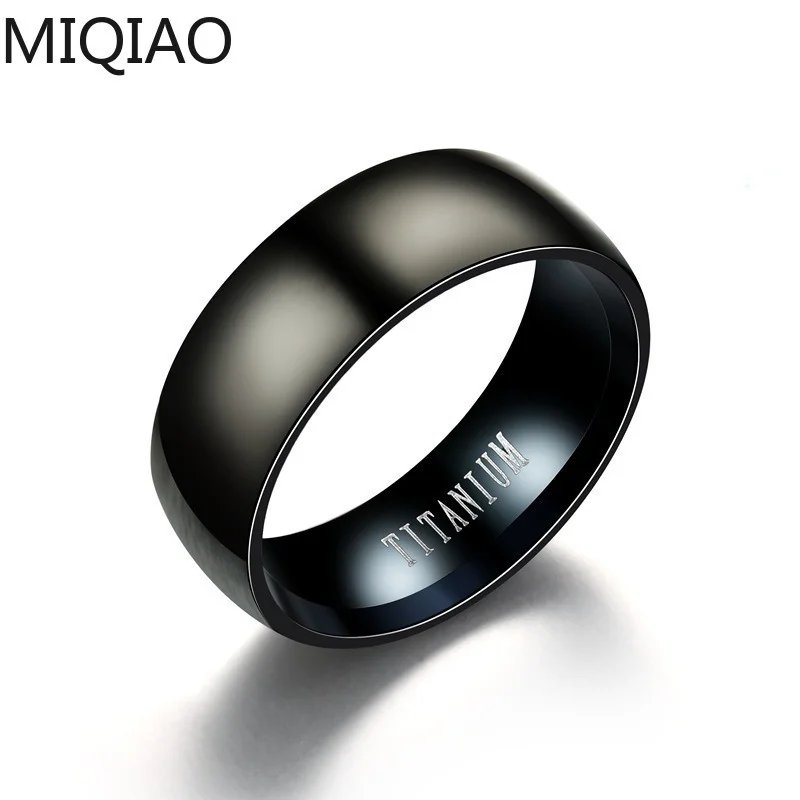 

Ring Europe and the United States Foreign Trade Titanium Steel Circular Ring Classic Black Man Stainless Steel Ring