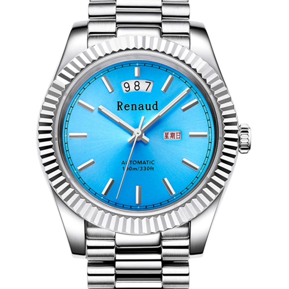 

Мужские автоматические часы ведущей марки, роскошные механические наручные часы 100 м, Часы Для Акваланга, 40 мм, светящиеся часы Miyota с механиз...