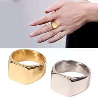 fashion steel ring hip hop square ring for women hip hop fashion personality street ring for men jewelry accessori u0m8