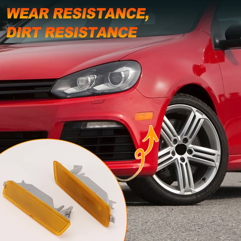 Передняя вспышка боковой габаритный фонарь набор ламп для VW Golf 5G-светильник Jetta T-I