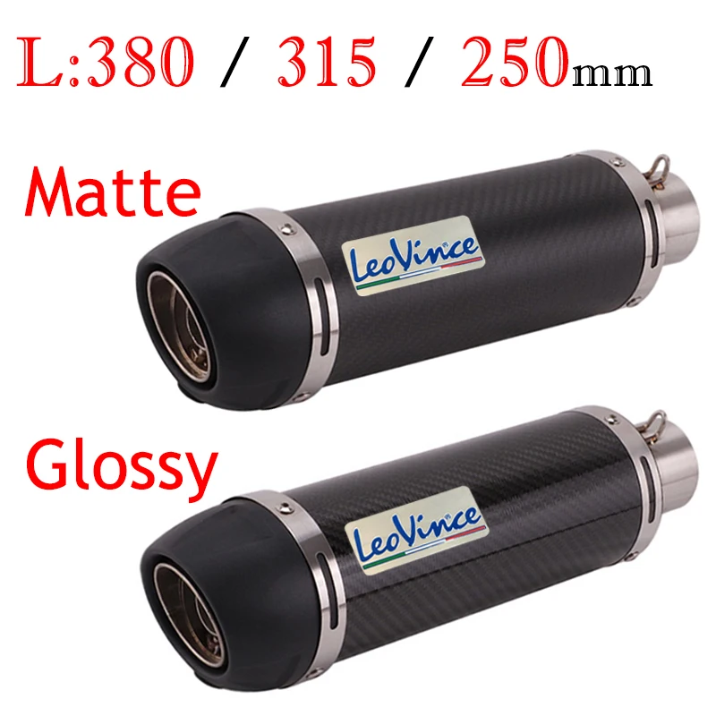 

Universal Motorcycle for LeoVince Exhaust Muffler Pipe Escape Moto Silencer FZ6N R1 R3 GSXR1000 Z1000 ZX14R for Honda CBR650R