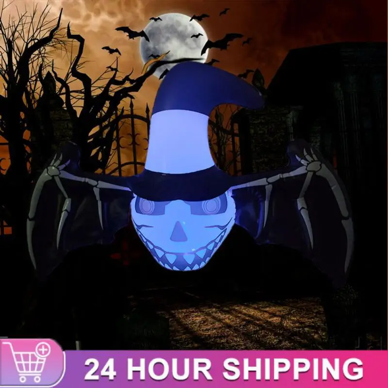 

2/3/5PCS For Halloween Inflatable Light Outdoor Party Decor Light Adjustable Remote Control Luminous Bat Lamp Led Lighting