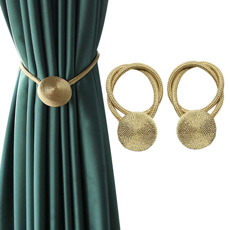 

Магнитный зажим для штор с жемчужинами, держатель для занавесок с шариком, украшение для дома, подвесная шариковая Пряжка, аксессуары для ко...