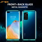 Двусторонний Магнитный чехол для Huawei P40, P30, P20, Mate 20, 30 Pro, Honor X10, 30, 20S, 20 Lite, Nova 7, 6 SE, 8X, 9X Pro стеклянный
