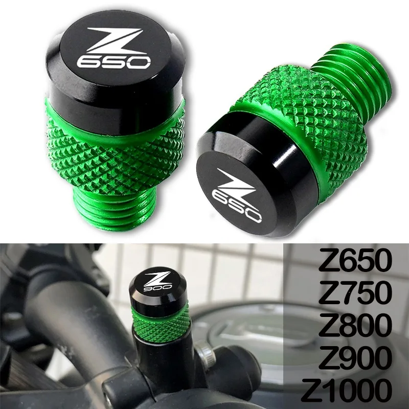 Винты заднего вида M10 * 1 25 крышка для Kawasaki Z650 Z750 Z800 Z900 RS SE Z1000 SX аксессуары