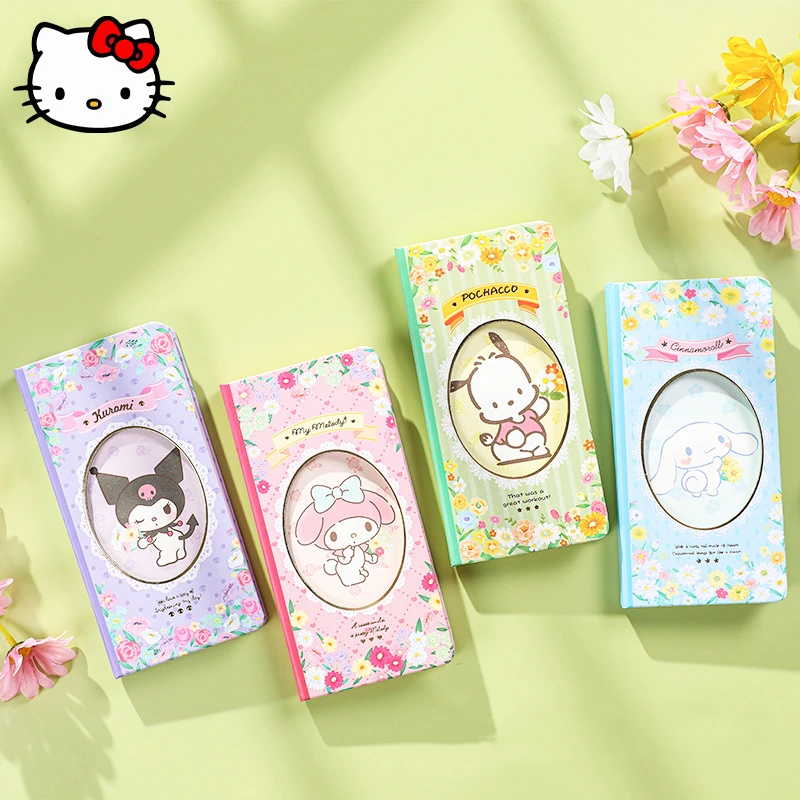 

Sanrio MyMelody Notepad Cinnamoroll Kuromi Kawaii Anime Girl Notepad Memo Student Learning Message Book Office Stationery Gift