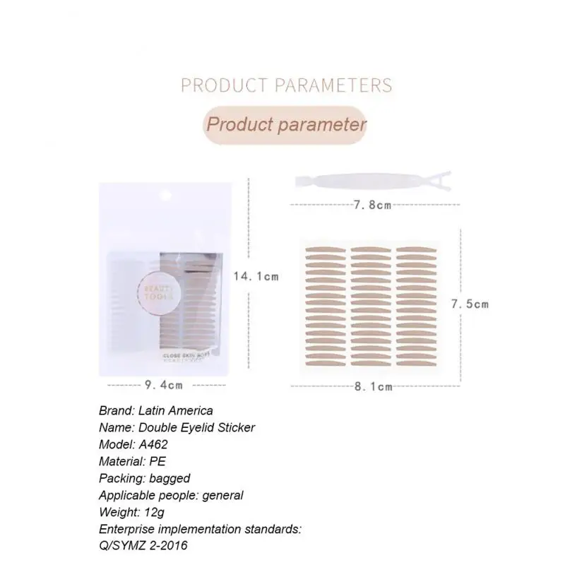 

60 шт., невидимые наклейки для век в виде век