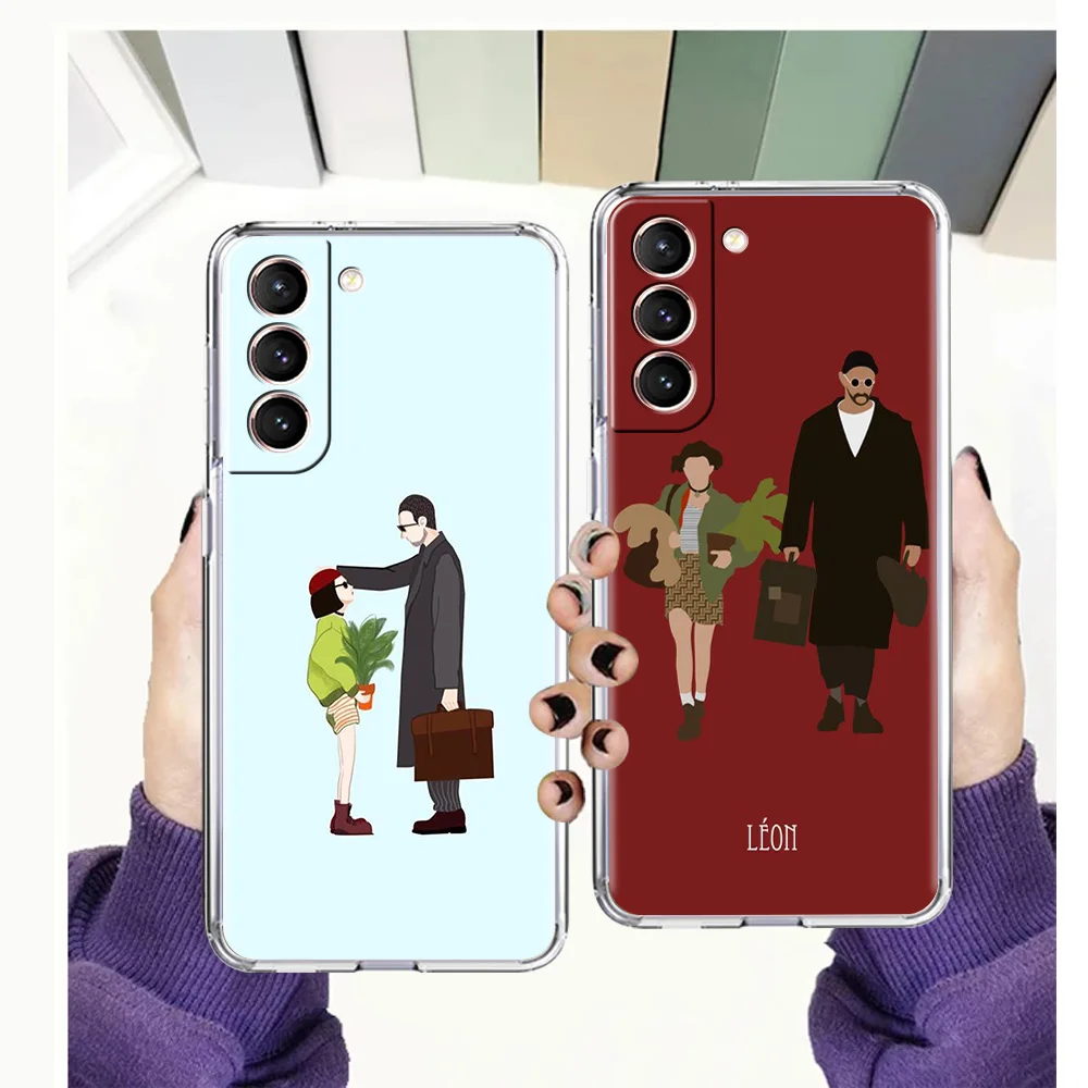 

Leon The Professional Matilda Case for Samsung Galaxy S20 FE S21 Ultra M21 M22 M32 M31 S10 S10E Note 20 10 Plus 5G TPU Bag Shell