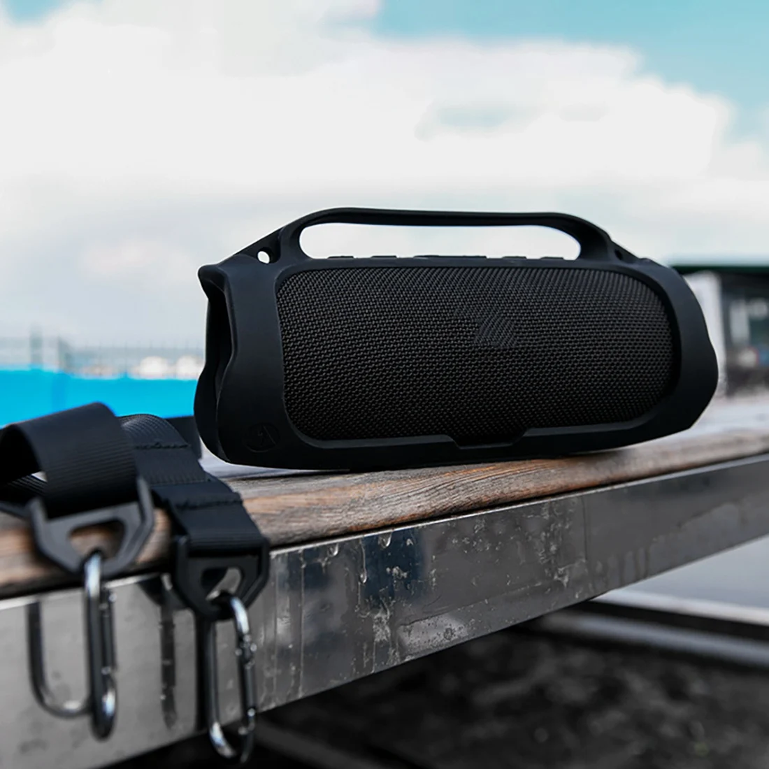 For JBL Charge3 Bluetooth Speaker Silicone Protective Case Portable Shoulder Strap