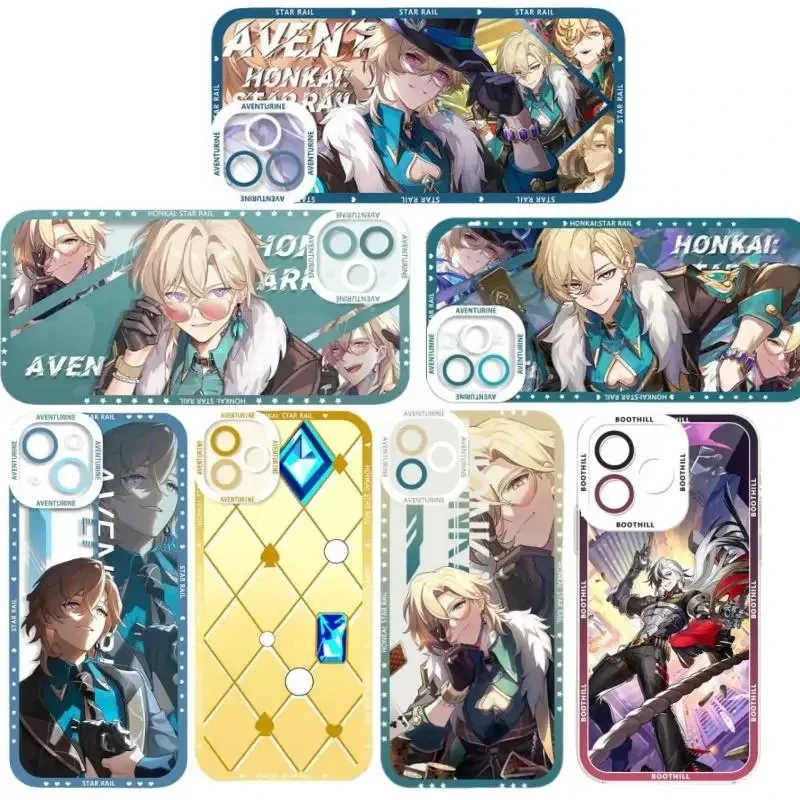 Aventurine Phone Case for Samusng Galaxy A55 A54 A35 A23 A24 A34 S24 Ultra S22 S23 Plus S20 S21FE A52 A53 Honkai Star Rail Cover