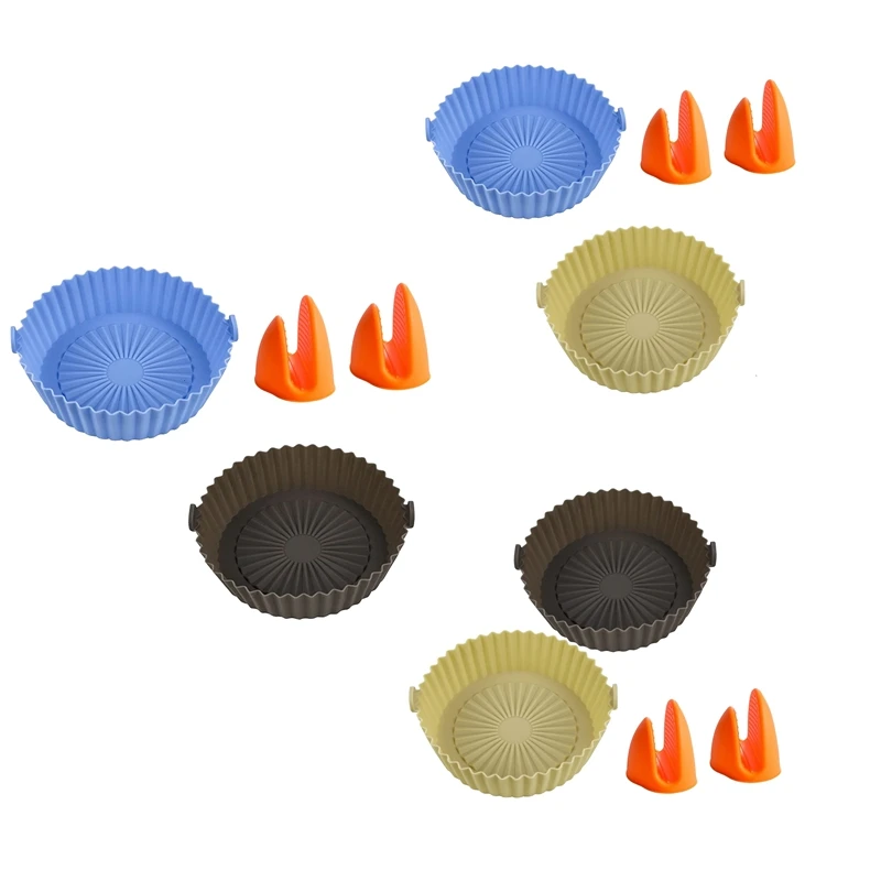 

Многоразовая фритюрница, набор с силиконовой подкладкой, силиконовая фритюрница, подходит для посудомоечной машины, для микроволновой печ...